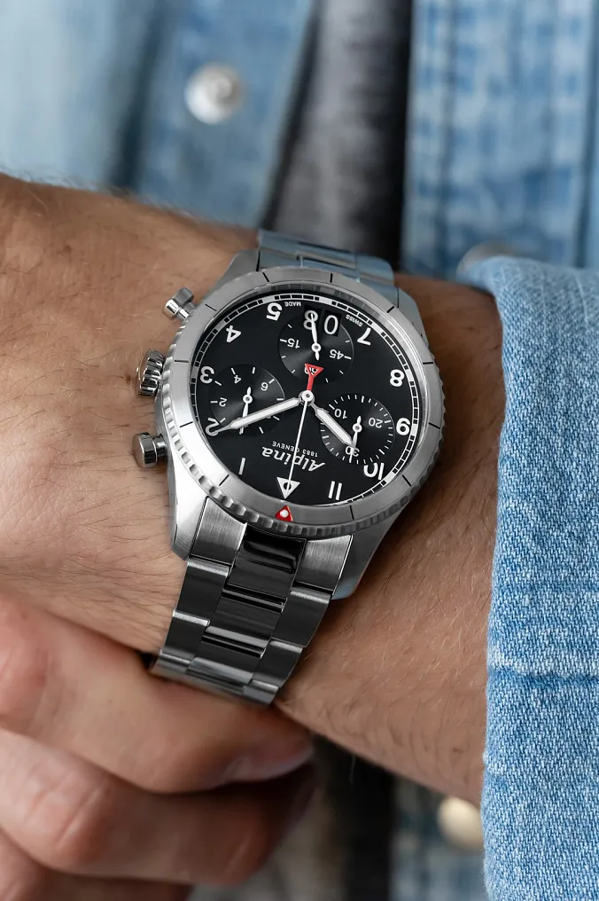 Pilot Chronograph Big Date Watch AL-372BW4S26B | Alpina Watches US Pilot Chronograph Big Date Watch AL-372BW4S26B | Alpina Watches US